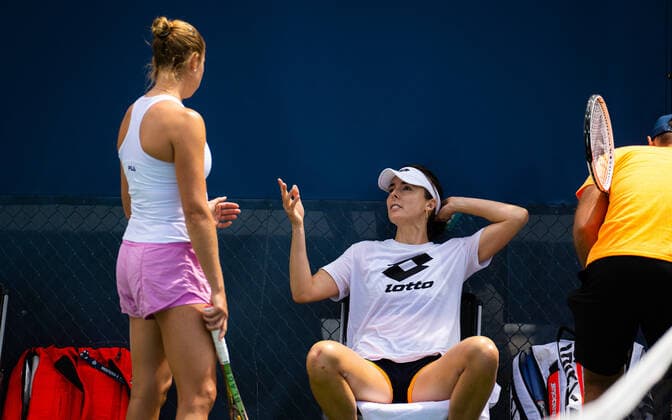 August 13, 2022, CINCINNATI, UNITED STATES: Alize Cornet of France during practice ahead of the 2022 Western & Southern Open WTA, Tennis Damen 1000 tennis tournament CINCINNATI UNITED STATES - ZUMAa181 20220813_zaa_a181_010 Copyright: xRobxPrangex