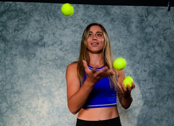 August 13, 2022, CINCINNATI, UNITED STATES: Paula Badosa of Spain during a video shoot ahead of the 2022 Western & Southern Open WTA, Tennis Damen 1000 tennis tournament CINCINNATI UNITED STATES - ZUMAa181 20220813_zaa_a181_039 Copyright: xRobxPrangex