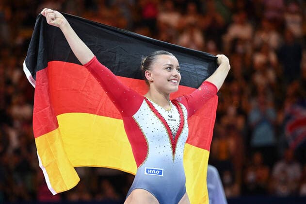 Bilder des Jahres 2022, Sport 08 August Sport Themen der Woche KW32 Sport Bilder des Tages Emma Leonie Malewski (GER) beam during European Women s Artistic Gymnastics Championships - Junior and Senior WomenÃ¢& x80;& x99;s Individual Apparatus Finals, Gymnastics in Munich, Germany, August 14 2022  Copyright: xFilippoxTomasix xipa-agency.netx xLivexMediax 0