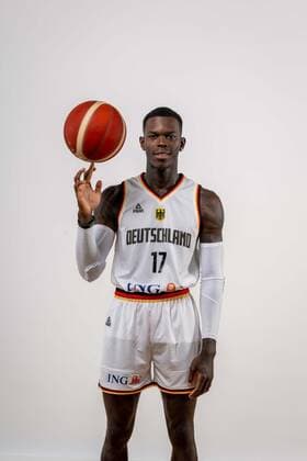 Basketball Cologne 08 08 2022 German Basketball National Team Men Men Squad for Eurobasket 2022 Dennis Schröder Schroeder Germany, No 17 Schröder Schroder