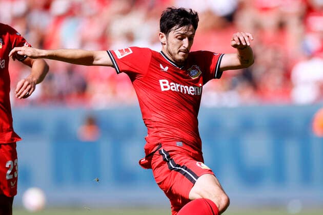 AZMOUN Sardar Team Bayer 04 Leverkusen DFL Bundesliga Saison 2022 2023 Spiel Bayer 04 Leverkusen FC Augsburg 1 2 am 13 08 2022 in Leverkusen DFL REGULATIONS PROHIBIT ANY USE OF PHOTOGRAPHS as IMAGE SEQUENCES and or QUASI VIDEO Copyright: xLacixPerenyix