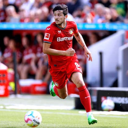 AZMOUN Sardar Team Bayer 04 Leverkusen DFL Bundesliga Saison 2022 2023 Spiel Bayer 04 Leverkusen FC Augsburg 1 2 am 13 08 2022 in Leverkusen DFL REGULATIONS PROHIBIT ANY USE OF PHOTOGRAPHS as IMAGE SEQUENCES and or QUASI VIDEO Copyright: xLacixPerenyix