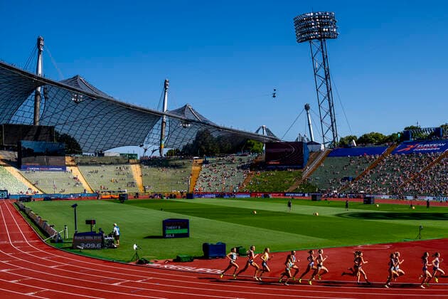 Athletics, European Championships in Munich Munich, Germany 20220816 Amalie Saeten under 1500 meters attempt in the European Athletics Championships in Munich 2022 at the Olympic Stadium in Germany Photo Javad Parsa NTB Munich Germany  Copyright: xJavadxParsax xNTBx EDITORIAL USE ONLY. RESTRICTED USE FOR BETTING COMPANIES
