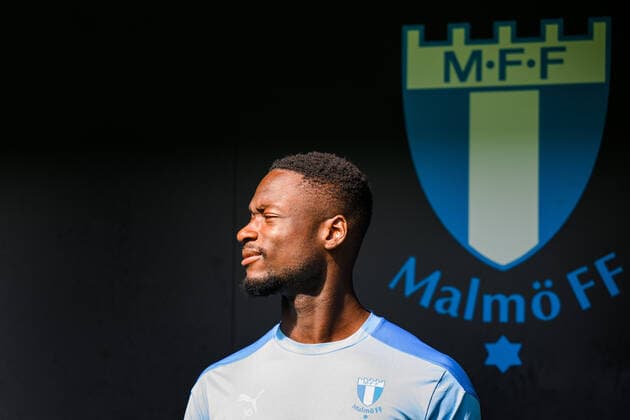 220817 Goalkeeper Ismael Diawara during a training session with Malmö FF on August 17, 2022 in Malmö Photo Ludvig Thunman BILDBYRAN code LT LT0396 football football soccer fotball uefa europa league training practice training malmö ff bbeng play off,  Copyright: LUDVIGxTHUNMAN BB220817LT014