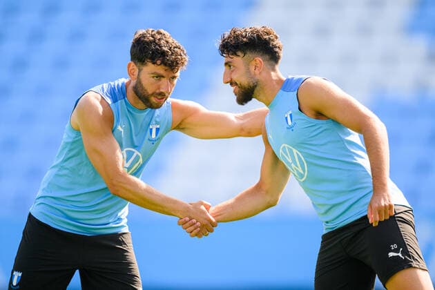 220817 Erdal Rakip and Moustafa Zeidan during a training session with Malmö FF on August 17, 2022 in Malmö Photo Ludvig Thunman BILDBYRAN code LT LT0396 football football soccer fotball uefa europa league training practice training malmö ff bbeng play off,  Copyright: LUDVIGxTHUNMAN BB220817LT061