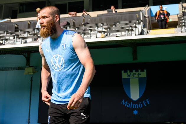 220817 Jo Inge Berget during a training session with Malmö FF on August 17, 2022 in Malmö Photo Ludvig Thunman BILDBYRAN code LT LT0396 football football soccer fotball uefa europa league training practice training malmö ff bbeng play off,  Copyright: LUDVIGxTHUNMAN BB220817LT081