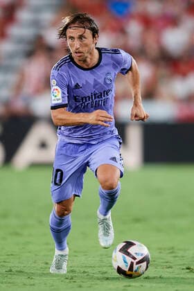 UD Almeria v Real Madrid CF - LaLiga Santander Luka Modric central midfield of Real Madrid and Croatia during the La Liga Santander match between UD Almeria and Real Madrid CF at Power Horse Stadium Juegos Mediterraneos on August 14, 2022 in Almeria, Spain. Almeria Spain  Copyright: xJosexBretonx originalFilename:breton-udalmeri220814_nprUN.jpg