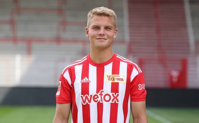 Andras Schäfer 1 FC Union Berlin FCU Sport Football Soccer Bundesliga Men DFL Porträttermin Saison 2022 2023 17 08 2022 squad, portrait, introduction, presentation, press appointment, GER
