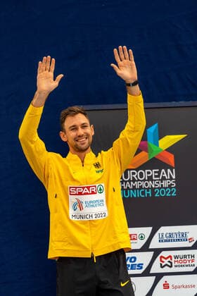KAUL Niklas GER , Decathlon Men Decathlon Men , Gold GER, Athletics Track and Field , European Championships Munich 2022, 17 08 2022, GER, Athletics Track and Field , European Championships Munich 2022, 17 08 2022 Muenchen Copyright: xEibner-Pressefotox EP_SMR