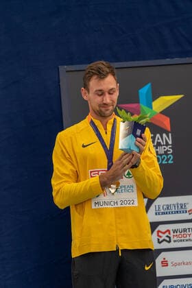 KAUL Niklas GER , Decathlon Men Decathlon Men , Gold GER, Athletics Track and Field , European Championships Munich 2022, 17 08 2022, GER, Athletics Track and Field , European Championships Munich 2022, 17 08 2022 Muenchen Copyright: xEibner-Pressefotox EP_SMR