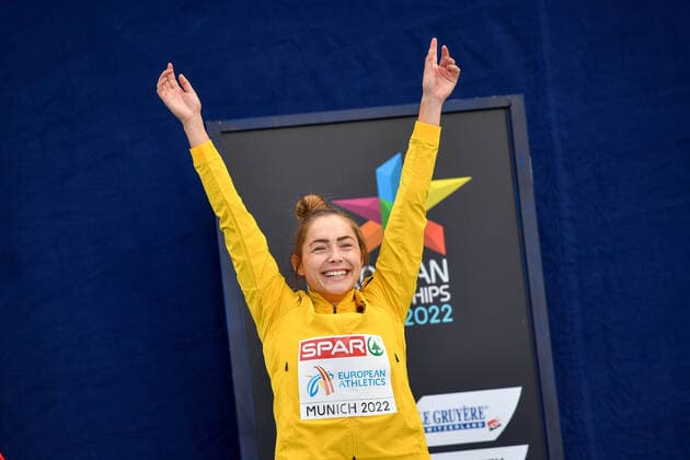 17 08 2022, xkaix, athletics European Championships, emspor, v l Gina Lueckenkemper is European champion. kp