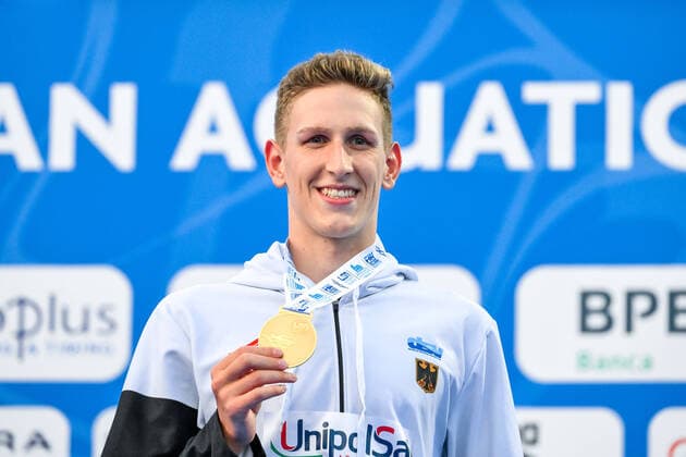 Bilder des Jahres 2022, Sport 08 August Sport Themen der Woche KW33 Sport Bilder des Tages MAERTENS Lukas GER FERMANY Gold Medal 400m Freestyle Men Final Swimming Roma, 17 8 2022 Stadio del Nuoto XXVI LEN European Championships Roma 2022 Photo Andrea Staccioli Deepbluemedia Insidefoto andreaxstaccioli