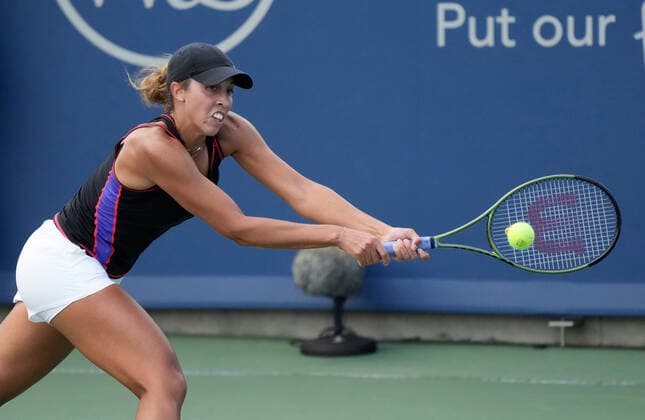 August 17, 2022: Madison Keys (USA) defeated Jelena Ostapenko (LAT) 6-4, 7-5, at the Western & Southern Open being played at Lindner Family Tennis Center in Cincinnati, Ohio USA Tennisclix Cal Media Cincinnati USA - ZUMAc04_ 20220817_zaf_c04_083 Copyright: xLesliexBillmanx