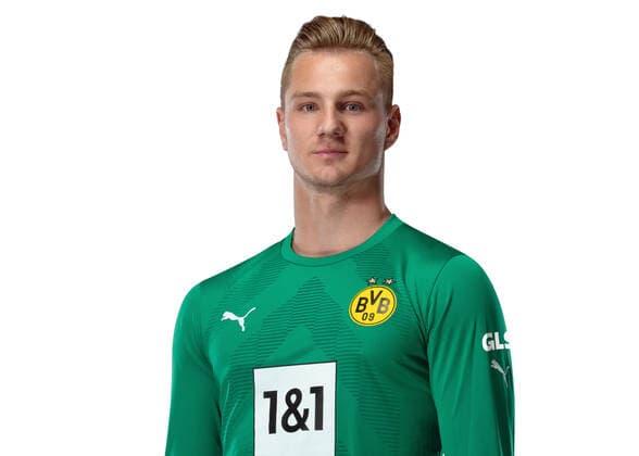 Torwart Luca Unbehaun; Borussia Dortmund; 1.BL, Porträttermin 2022 2023, Foto: BVB Simoes via TEAM2sportphoto Portraets Borussia Dortmund 2022_2023