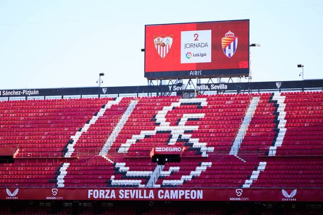 August 19, 2022, SEVILLA, SEVILLA, SPAIN: General view of stadium before the spanish league, La Liga Santander, football match played between Sevilla FC and Real Valladolid at Ramon Sanchez Pizjuan stadium on August 19, 2022, in Sevilla, Spain. SEVILLA SPAIN - ZUMAa181 20220819_zaa_a181_027 Copyright: xJoaquinxCorcherox