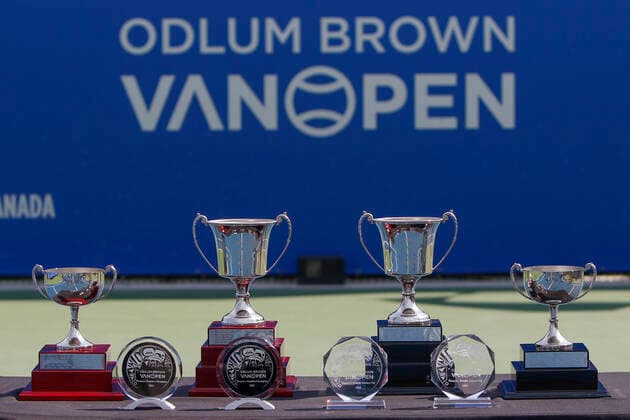 August 20, 2022: 20 08 2022 - VANCOUVER,BC - AUGUST 20 : Double Womens Champions Muyi Kato(JPN) Asia Muhammad (USA) def Timea Babos(HUN) Angela Kulikov(USA) during day eitght of 2022 Odlum Brown VanOpen at Hollyburn Country Club on August 20, 2022, in West Vancouver,British Columbia,Canada.( Pximages - ZUMAp175 20220820_zsa_p175_030 Copyright: xClelioxTomazx
