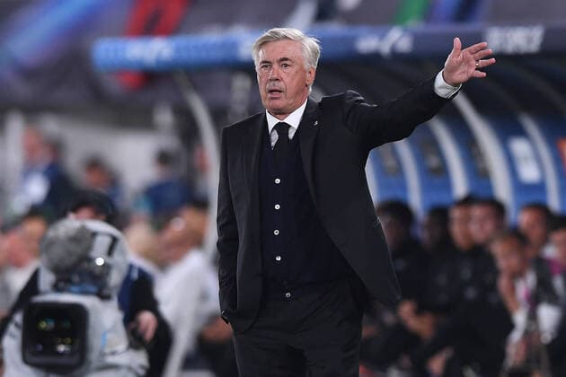 Soccer UEFA Super Cup Real Madrid Eintracht Frankfurt on 10 08 2022 at the Olympic Stadium in Helsinki Carlo Ancelotti coach head coach Madrid xHDx