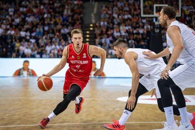 Basketball Hamburg 20 08 2022 Supercup Serbia SRB Germany GER Andreas Obst Germany, No 42