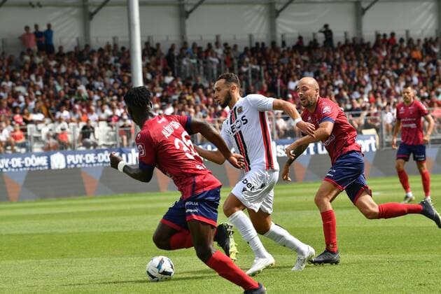 Amine Gouiri (nice) FOOTBALL : Clermont Foot vs OGC Nice - Ligue 1 Uber Eats - 21 08 2022 FredericChambert Panoramic 