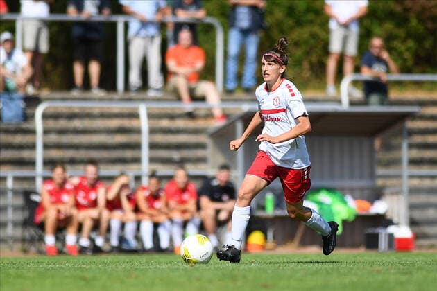 GERMANY, KOELN - AUGUST 21, 2022: The football match of Women Cup DFB-POKAL FRAUEN Fortuna Koeln vs Chemnitzer  Copyright: xVITALIIxKLIUIEVx