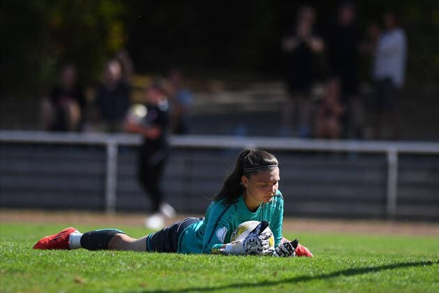 GERMANY, KOELN - AUGUST 21, 2022: The football match of Women Cup DFB-POKAL FRAUEN Fortuna Koeln vs Chemnitzer  Copyright: xVITALIIxKLIUIEVx