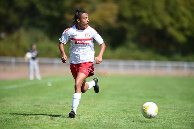 GERMANY, KOELN - AUGUST 21, 2022: The football match of Women Cup DFB-POKAL FRAUEN Fortuna Koeln vs Chemnitzer  Copyright: xVITALIIxKLIUIEVx