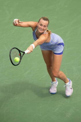 September 20, 2022, Mason, OH, USA: Western and Southern Open Tennis, Mason, OH - Petra Kvitova plays a ball against opponent Caroline Garcia in the finals. Garcia won 6-2, 6-4. August 21, 2022 - ZUMA Press Mason USA - ZUMAn24_ 20220920_zaf_n24_028 Copyright: xWallyxNellx