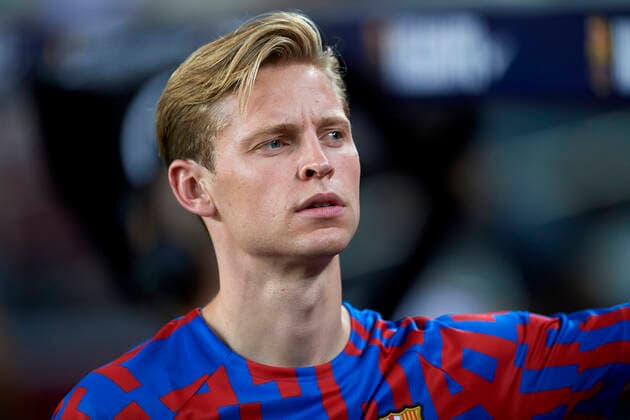 FC Barcelona, Barca v Rayo Vallecano - LaLiga Santander Frenkie de Jong central midfield of Barcelona and Netherlands during the warm-up before the La Liga Santander match between FC Barcelona and Rayo Vallecano at Spotify Camp Nou on August 13, 2022 in Barcelona, Spain. Barcelona Spain  Copyright: xJosexBretonx originalFilename:breton-fcbarcel220813_npFxA.jpg