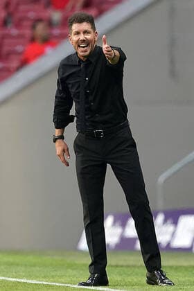 Atletico de Madrid s coach Diego Pablo Cholo Simeone during La Liga match. August 21,2022. (20220821427)
