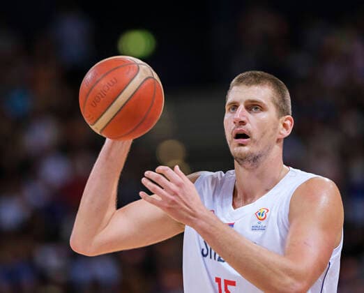 Nikola Jokic SRB 20 08 22, Hamburg, Germany vs Serbia, FIBA, DBB, Basketball Supercup 2022 Â