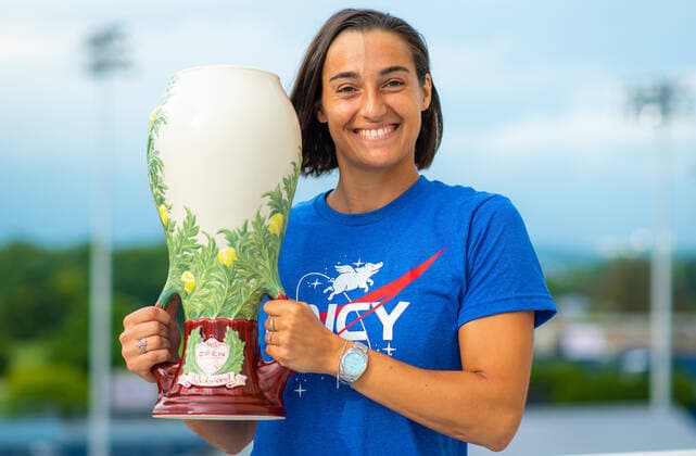 Tennis, WTA Tournament in Cincinnati, Winner Caroline Garcia - Photo Shoot