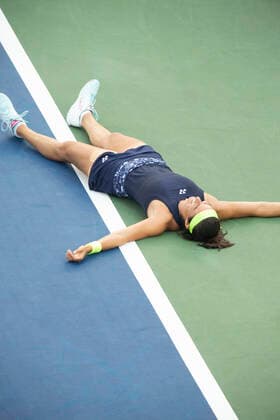 August 21, 2022, Mason, Ohio, USA: Caroline Garcia celebrates beating opponent Petra Kvitova in the finals. Garcia won 6-2, 6-4 during the Western and Southern Open tennis tournament. Mason USA - ZUMAouth 20220821_mda_n24_118 Copyright: xWallyxNellx