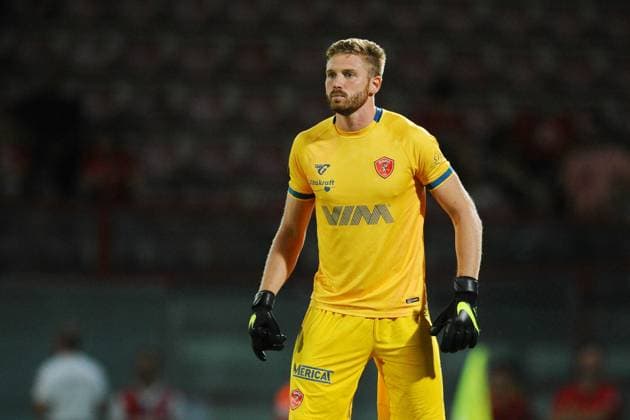 Foto Roberto Settonce LaPresse 20 Agosto 2022 Perugia, Italia - calcio - Perugia vs Parma - Campionato di calcio Serie BKT 2022 2023 - Stadio Renato Curi nella foto: il portiere del perugia stefano gori August 20, 2022 Perugia, Italy - sport, soccer - Perugia vs Parma - Italian Football Championship League BKT 2022 2023 - Renato Curi stadium. In the pic: perugia player stefano gori  Copyright: xRobertoxSettonce LaPressex