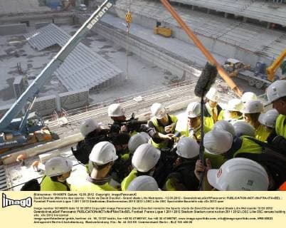 Football, France, Ligue 1, Grand Stade Lille Metropole - Construction site of the new stadium of OSC Lille