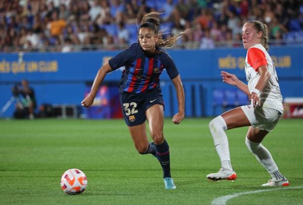 Barcelona vs. Montpellier - Copa de la Reina- Women Soccerway Ariana Arias during the friendly match between Barcelona and Montpellier HÃ rault Club, played at the Johan Cruyff Stadium, in Barcelona, on 23th August 2022. Barcelona Spain  Copyright: xUrbanandsportx originalFilename:urbanandsport-fcbarcel220823_npK4R.jpg