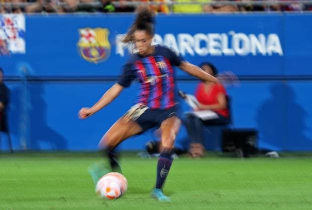 Barcelona vs. Montpellier - Copa de la Reina- Women Soccerway Ariana Arias during the friendly match between Barcelona and Montpellier HÃ rault Club, played at the Johan Cruyff Stadium, in Barcelona, on 23th August 2022. Barcelona Spain  Copyright: xUrbanandsportx originalFilename:urbanandsport-fcbarcel220823_npugW.jpg
