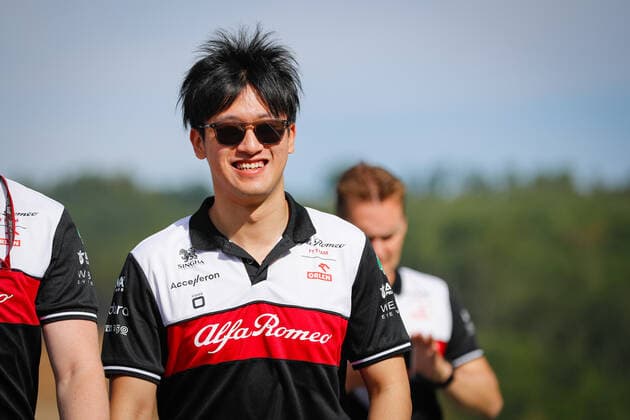 ZHOU Guanyu (chi), Alfa Romeo F1 Team ORLEN C42, portrait trackwalk during the Formula 1 Rolex Belgian Grand Prix 2022, 14th round of the 2022 FIA Formula One World Championship, WM, Weltmeisterschaft from August 26 to 28, 2022 on the Circuit de Spa-Francorchamps, in Francorchamps, Belgium - F1 - BELGIAN GRAND PRIX 2022 DPPI Panoramic  00122033__V2_8661