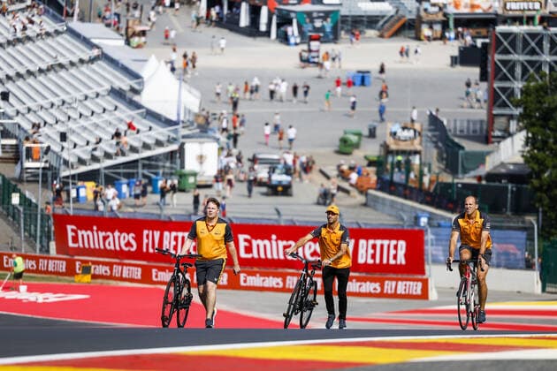 RICCIARDO Daniel (aus), McLaren F1 Team MCL36, portrait during the Formula 1 Rolex Belgian Grand Prix 2022, 14th round of the 2022 FIA Formula One World Championship, WM, Weltmeisterschaft from August 26 to 28, 2022 on the Circuit de Spa-Francorchamps, in Francorchamps, Belgium - F1 - BELGIAN GRAND PRIX 2022 DPPI Panoramic  00122033__DEL8377.JPG_