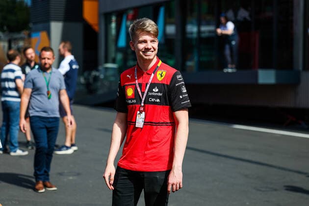 SHWARTZMAN Robert (rus), Ferrari Driver Academy, portrait during the Formula 1 Rolex Belgian Grand Prix 2022, 14th round of the 2022 FIA Formula One World Championship, WM, Weltmeisterschaft from August 26 to 28, 2022 on the Circuit de Spa-Francorchamps, in Francorchamps, Belgium - F1 - BELGIAN GRAND PRIX 2022 DPPI Panoramic  20220825_GOOD2347