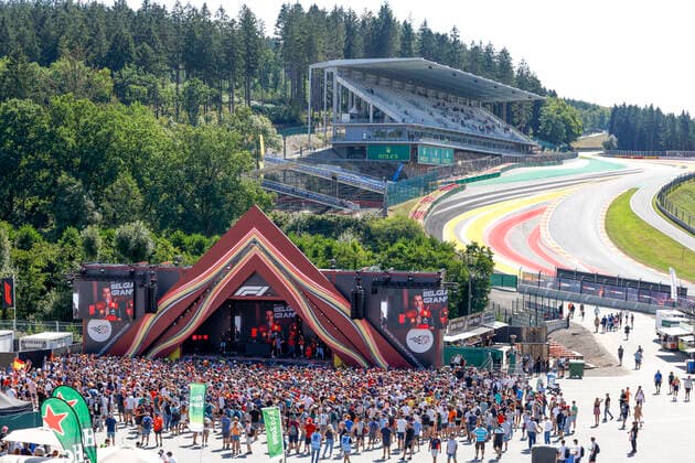 Fans, F1 Grand Prix of Belgium at Circuit de Spa Francorchamps on August 25, 2022 in Spa Francorchamps, Belgium Photo by HOCH ZWEI Spa Francorchamps Belgium