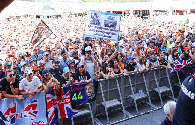 Fans, F1 Grand Prix of Belgium at Circuit de Spa Francorchamps on August 25, 2022 in Spa Francorchamps, Belgium Photo by HOCH ZWEI Spa Francorchamps Belgium