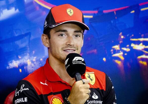 SPA Charles Leclerc Ferrari during a press conference at the Spa Francrochamps race track in the run up to the Belgian Grand Prix ANP SEM VAN DER WAL F1 Grand Prix of Belgium Previews 2022 xVIxANPxSportx xxANPxIVx 453497847 originalFilename: 453497847.jpg