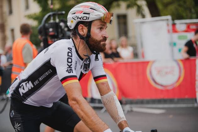 Tour of Germany 2022 1 Stage Weimar Meiningen, 25 08 2022 Simon Geschke GER , Tour of Germany 2022, 1 Stage Weimar Meiningen, 25 08 2022 Copyright: xBEAUTIFULxSPORTS Nagelx