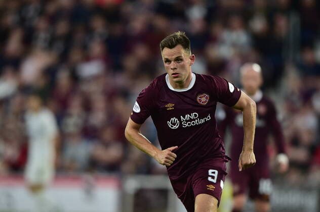 Heart of Midlothian v FC Zürich UEFA Europa League Lawrence Shankland of Heart of Midlothian during the UEFA Europa League Play-Off Second Leg match at Tynecastle Park, Edinburgh Content Not Available For UK Newspapers Copyright: xJamiexJohnstonx FIL-17264-0051 UK Newspapers OUT