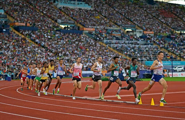 21 08 2022, European Championchips Munich 2022, Athletics at the Olympic Stadium, Mens 10 000 meter run,