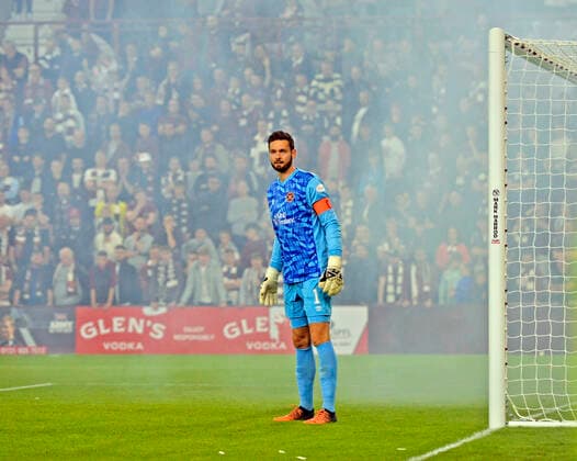 Heart of Midlothian v FC Zürich UEFA Europa League Craig Gordon of Heart of Midlothian during the UEFA Europa League Play-Off Second Leg match at Tynecastle Park, Edinburgh Content Not Available For UK Newspapers Copyright: xJamiexJohnstonx FIL-17264-0099 UK Newspapers OUT