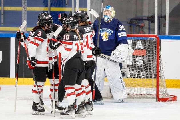 Ice hockey, Women, World cup, Finland - Canada