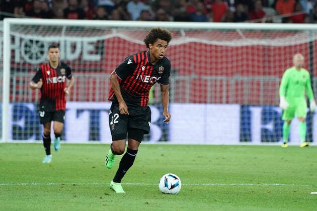 Calvin Stengs (OGC Nice) FOOTBALL : OGC Nice vs Maccabi Tel Aviv - Barrage retour de confÃ rence Ligue - Nice - 25 08 2022 NorbertScanella Panoramic 