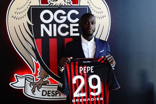 Nicolas Pepe (OGC Nice) FOOTBALL : PrÃ sentation de Nicolas Pepe - Nice - 26 08 2022 NorbertScanella Panoramic 