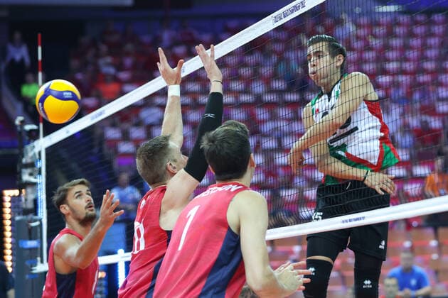 Sport Bilder des Tages KATOWICE 26.08.2022 MISTRZOSTWA SWIATA W SIATKOWCE MEZCZYZN FAZA GRUPOWA GRUPA C: USA - MEKSYK --- FIVB VOLLEYBALL MENS World Championship, WM, Weltmeisterschaft 2022 GROUP C MATCH: USA - MEXICO CHRISTIAN ARANDA FOT. ANNA KLEPACZKO FOTOPYK NEWSPIX.PL --- Newspix.pl  220826LUM012
